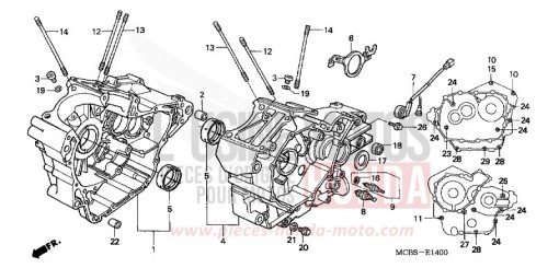 CARTER MOTEUR XL650V2 de 2002